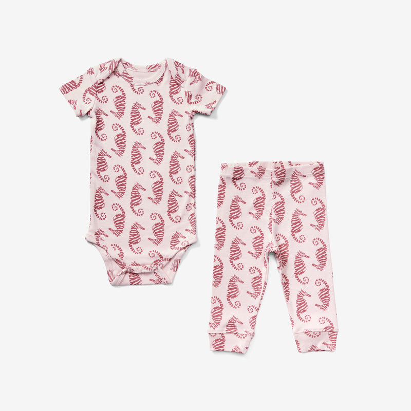 Onesie + Pant Set - Seahorse | Rosewood