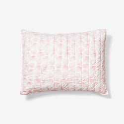 Quilted Pillow Sham - Scallop | Blush