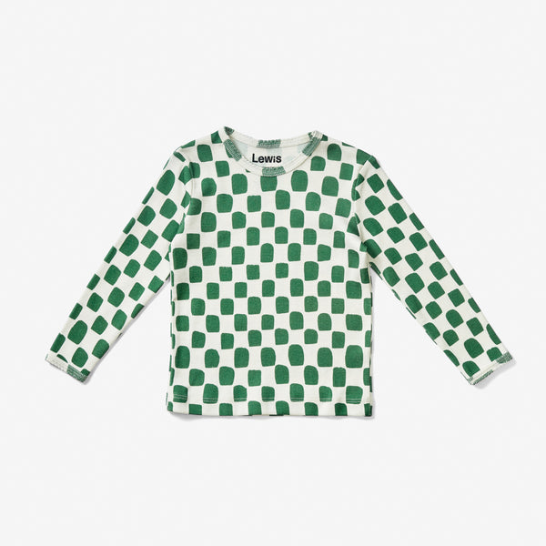 Long Sleeve T Shirt - Checker | Juniper