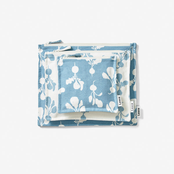 Zip Pouch Set - Radish | Sky