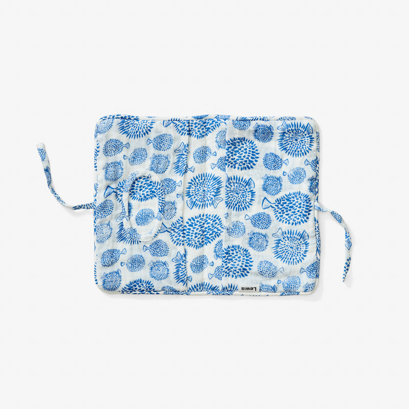 Wipes + Diaper Case - Blowfish | Marine