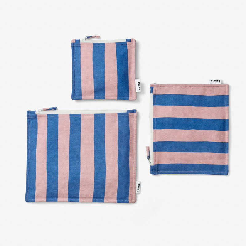 Zip Pouch Set - Stripe | Parfait