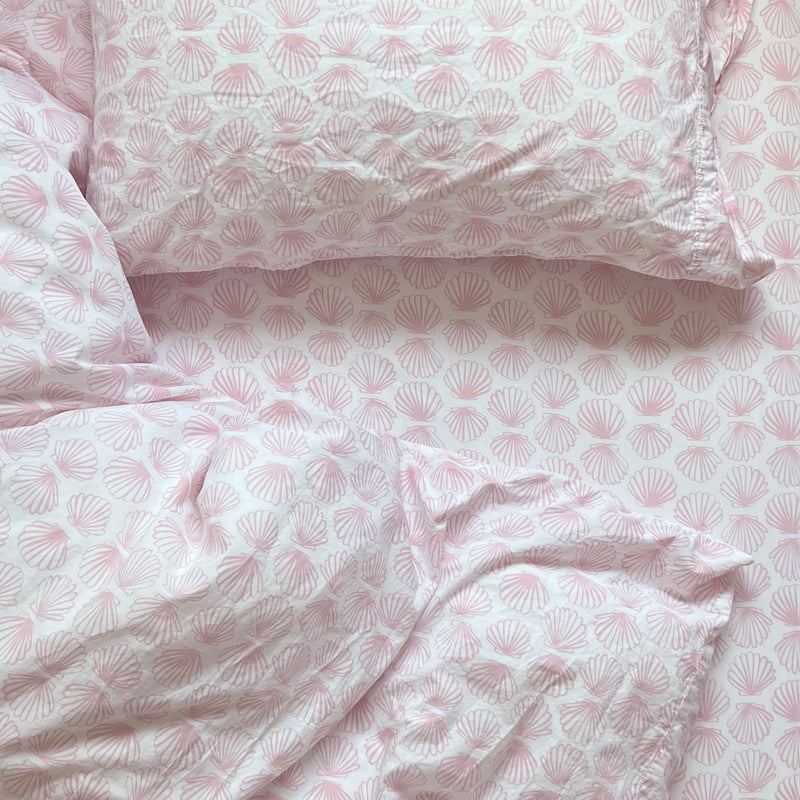 Quilted Pillow Sham - Scallop | Blush