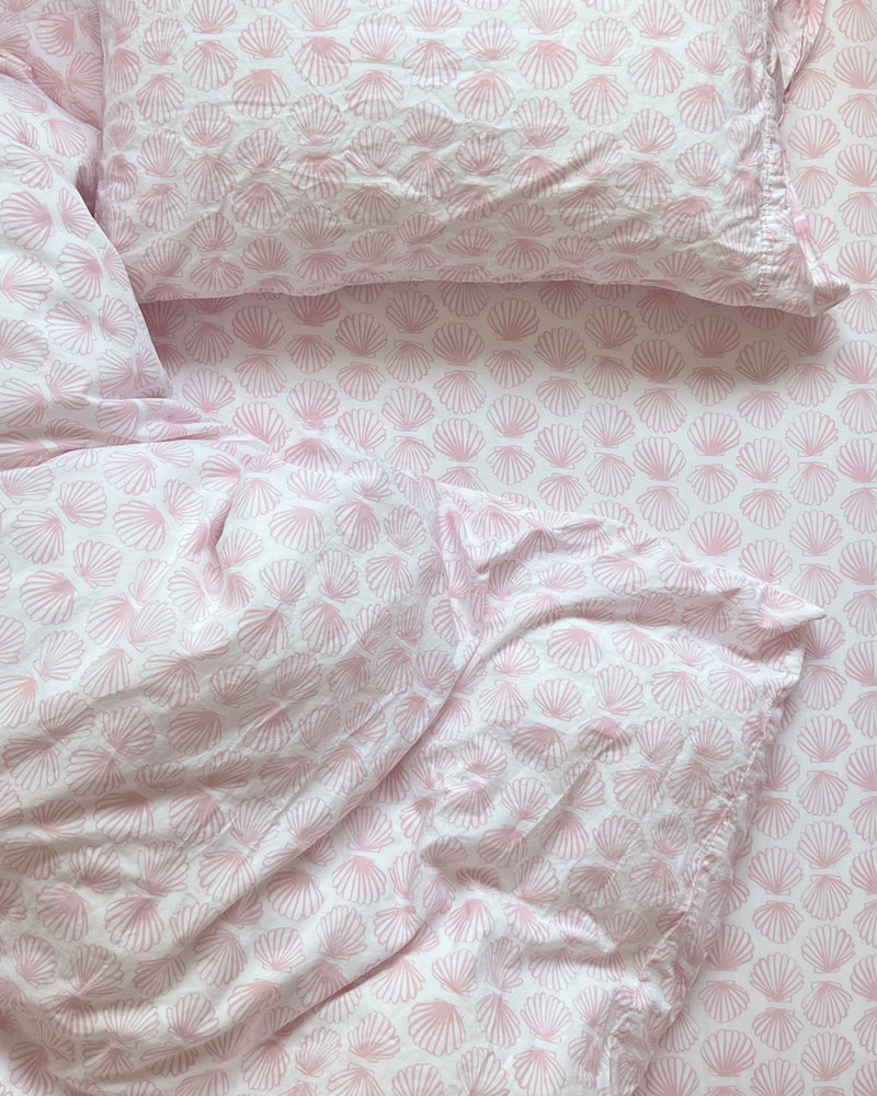 Quilted Pillow Sham - Scallop | Blush