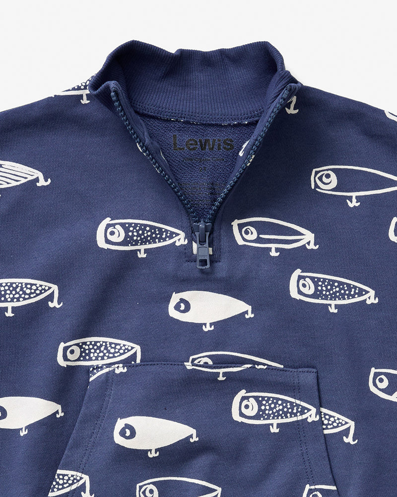 Quarter Zip - Lure | Denim