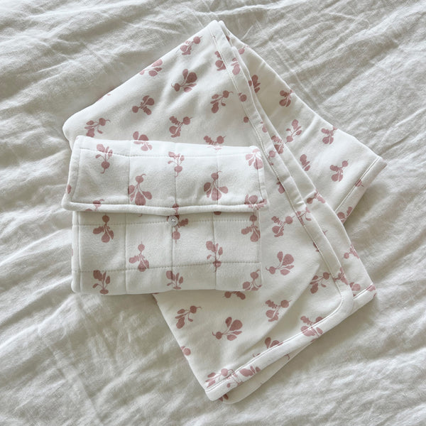 Stroller Blanket + Changing Mat - Mini Radish | Mauve